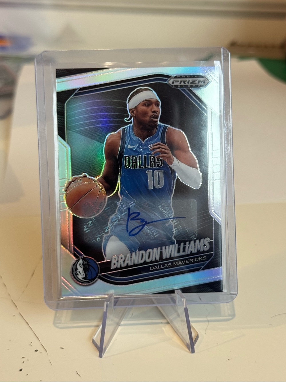 2024 Brandon Williams Panini Prizm Black Autograph Card